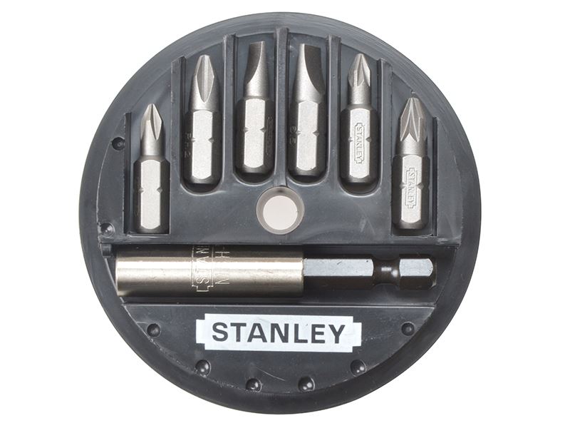 Stanley Slotted/Phillips/Pozidriv Insert Bit Set 7 Piece STA168737 Stanley