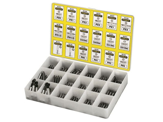 Stanley Insert Bits & Magnetic Bit Holders Assorted Tray 200 Piece STA168741 Stanley