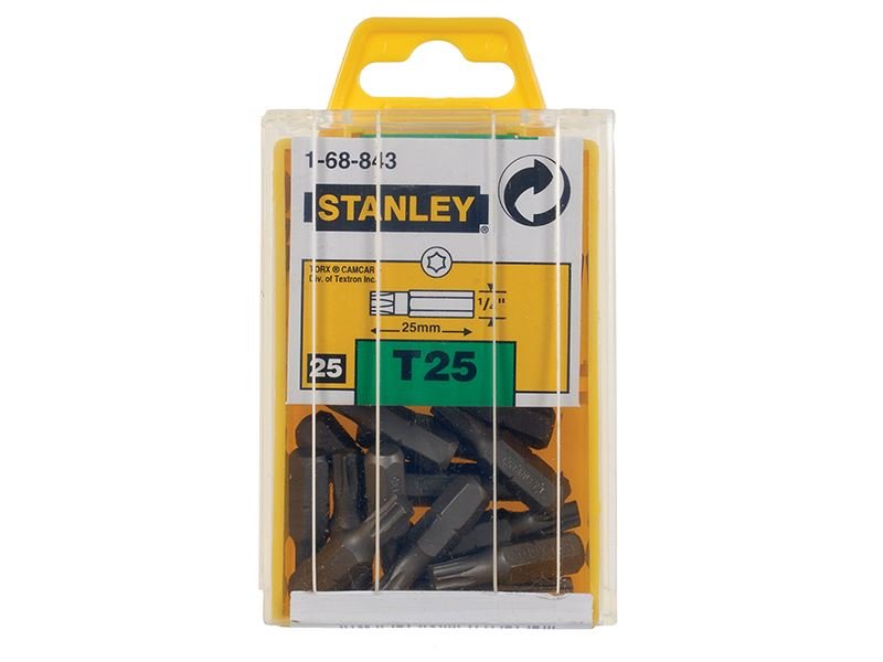 Stanley TORX Insert Bits TX25 x 25mm Box 25 STA168843B Stanley