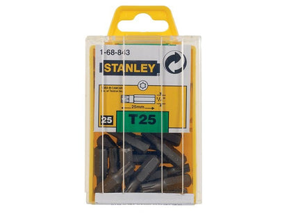 Stanley TORX Insert Bits TX25 x 25mm Box 25 STA168843B Stanley