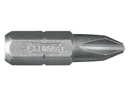 Stanley Phillips Bits PH2 x 25mm Box 25 STA168946B Stanley