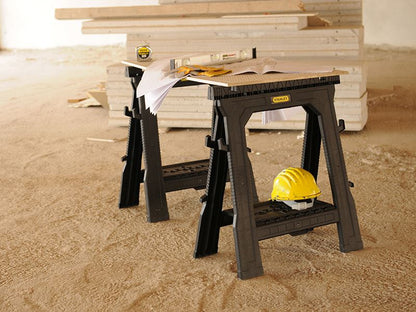 Stanley Folding Sawhorses Twin Pack STA170713 Stanley