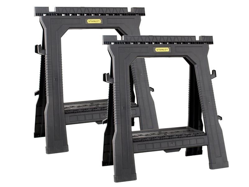 Stanley Folding Sawhorses Twin Pack STA170713 Stanley