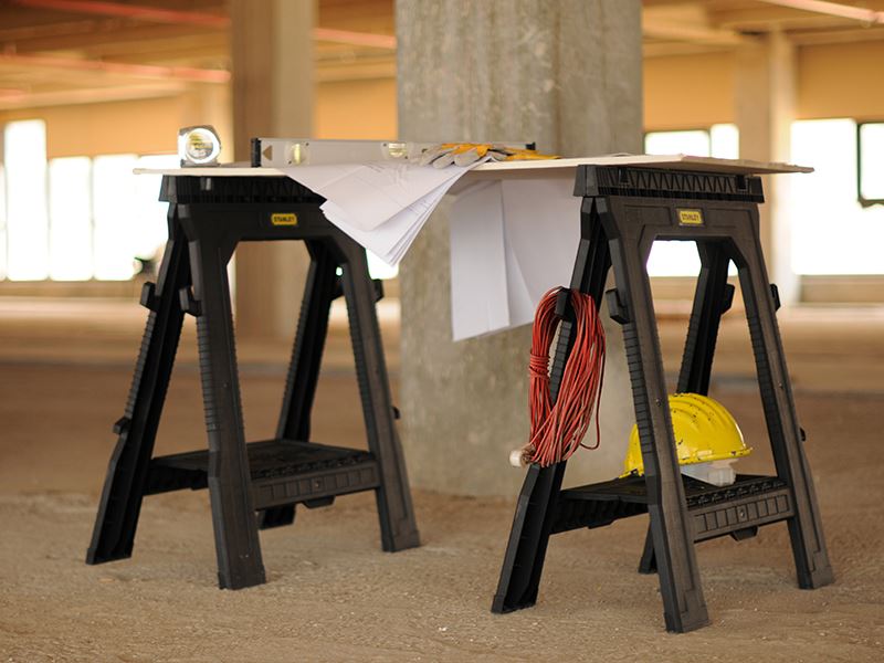 Stanley Folding Sawhorses Twin Pack STA170713 Stanley