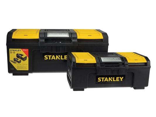Stanley One Touch DIY Toolbox 2 Pack 1 x 41cm 16in & 1 x 60cm 24in STA171184 Stanley