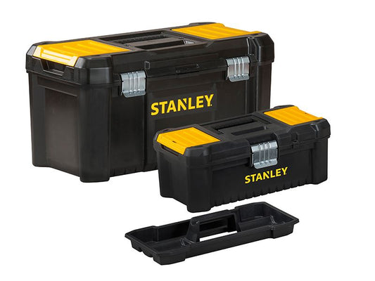 Stanley Essential Toolbox Bonus Pack 32cm 12.1/2in & 48cm 19in STA175772 Stanley