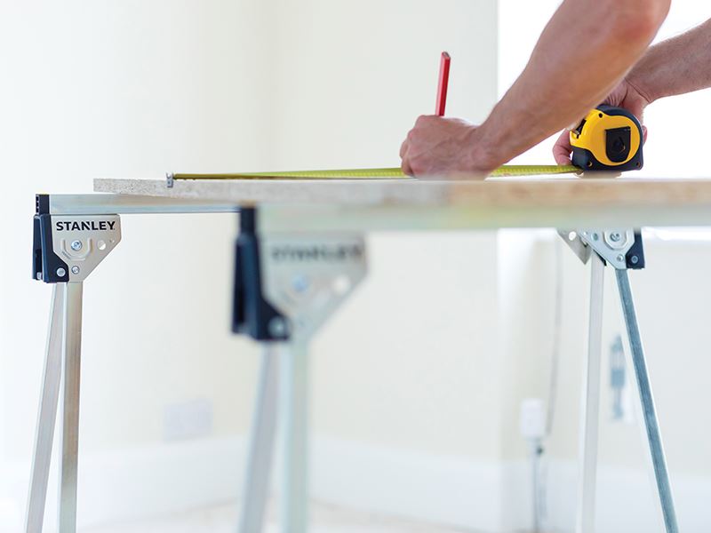 Stanley Essential Metal Sawhorses Twin Pack STA181337 Stanley