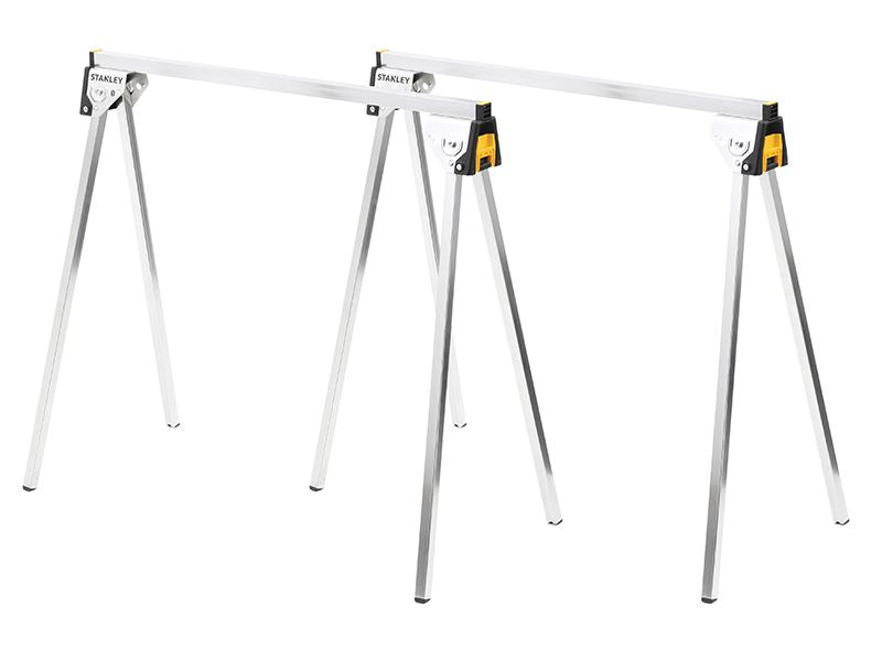 Stanley Essential Metal Sawhorses Twin Pack STA181337 Stanley