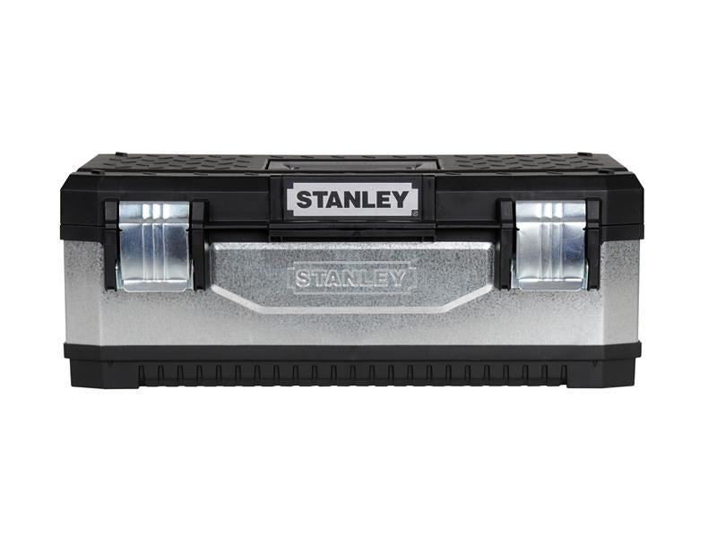 Stanley Galvanised Metal Toolbox 58cm 23in STA195619 Stanley