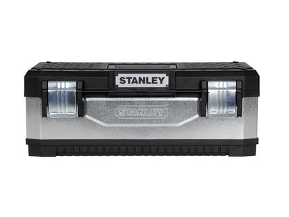 Stanley Galvanised Metal Toolbox 58cm 23in STA195619 Stanley