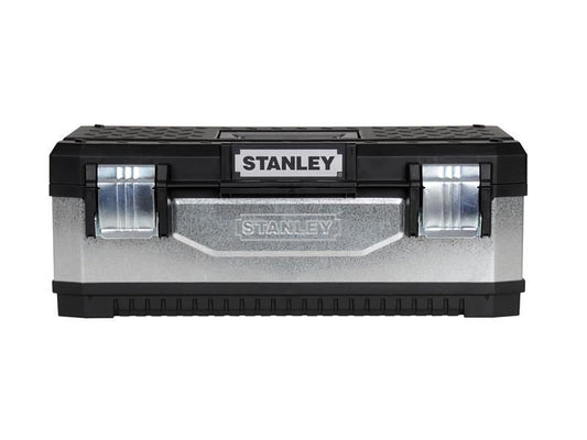 Stanley Galvanised Metal Toolbox 58cm 23in STA195619 Stanley