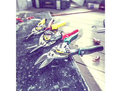 Stanley Red Aviation Snips Left Cut 250mm 10in STA214562 Stanley