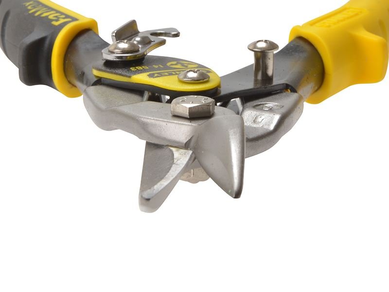 Stanley Yellow Aviation Snips Straight Cut 250mm 10in STA214563 Stanley