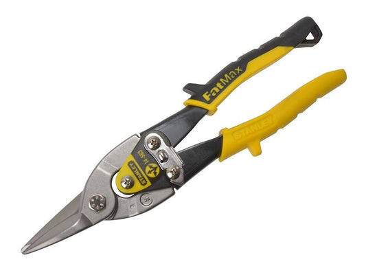 Stanley Yellow Aviation Snips Straight Cut 250mm 10in STA214563 Stanley