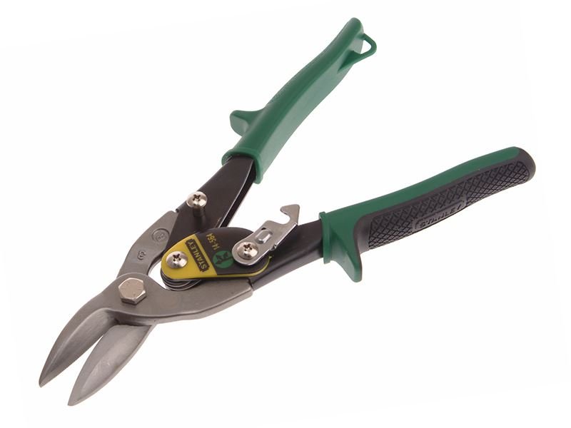 Stanley Green Aviation Snips Right Cut 250mm 10in STA214564 Stanley