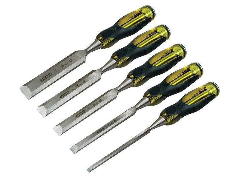Stanley FatMax Bevel Edge Chisel with Thru Tang Set 5 Piece STA216269 Stanley