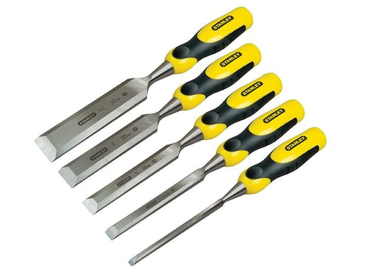 Stanley DYNAGRIP Bevel Edge Chisel with Strike Cap Set 5 Piece STA216885 Stanley