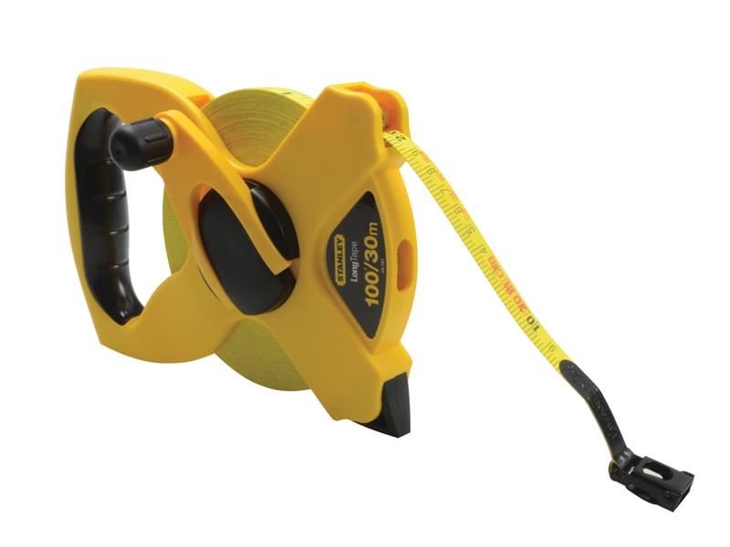 Stanley Open Reel Fibreglass Tape 30m/100ft Width 13mm STA234791 Stanley