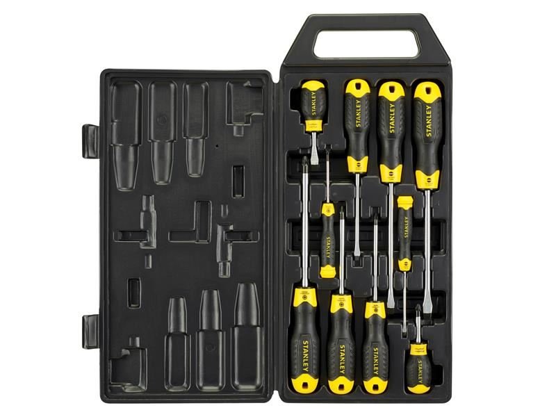 Stanley Cushion Grip Screwdriver Set 10 Piece STA265014 Stanley
