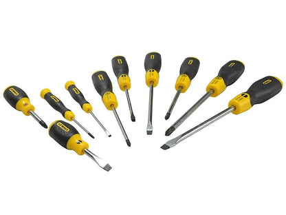 Stanley Cushion Grip Screwdriver Set 10 Piece STA265014 Stanley