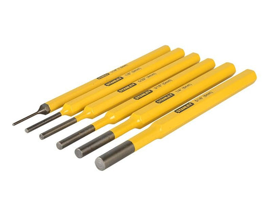 Stanley Parallel Pin Punch Set 6 Piece STA418226 Stanley