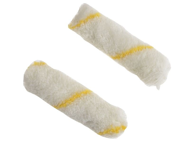 Stanley Medium Pile Silver Stripe Sleeve 100mm 4in 2 Pack STA429815 Stanley