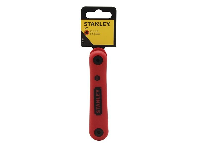 Stanley Folding Hexagon Key Set7 Piece 1.5-6mm STA469261 Stanley
