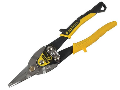 Stanley Yellow Aviation Snips & Holster Straight Cut 250mm 10in STA914563 Stanley