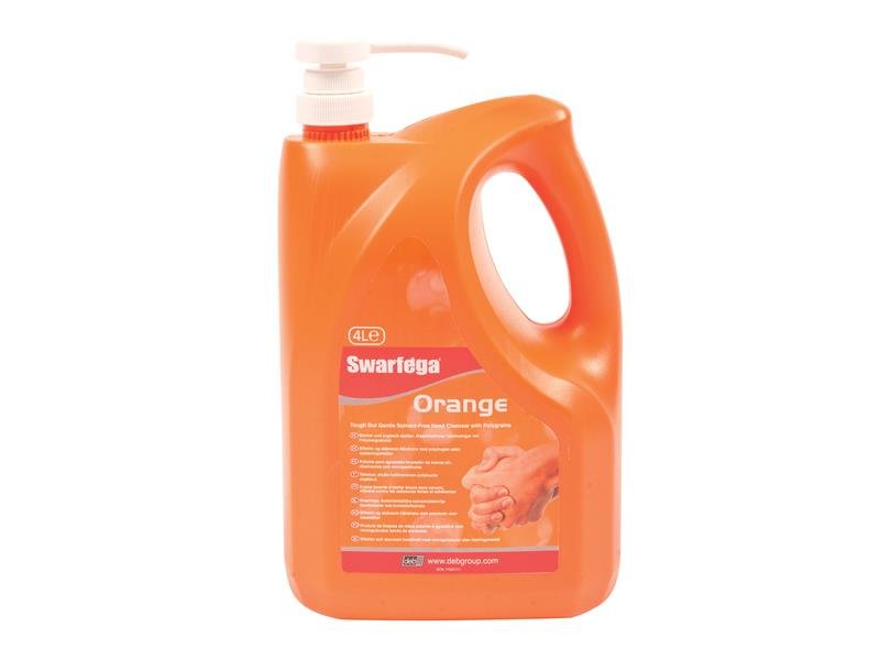 Swarfega Orange Hand Cleaner Pump Top Bottle 4 litre SOR4LMP Swarfega