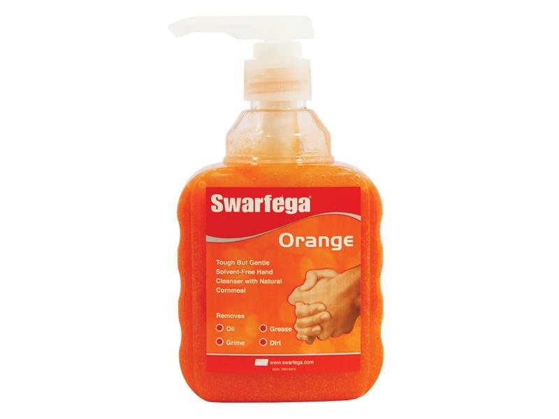 Swarfega Orange Hand Cleaner Pump Top Bottle 450ml Swarfega