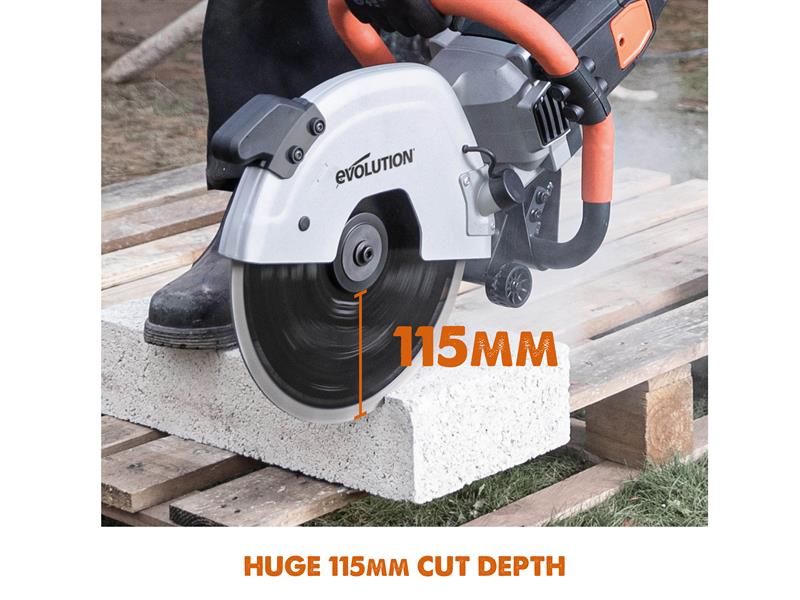 Evolution R300DCT 300mm Disc Cutter + Blade 2400W 240V Evolution