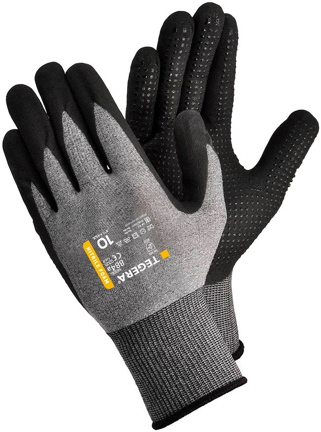 Tegera 884A Nitrile Foam Gloves Dot Grip Palm Tegera