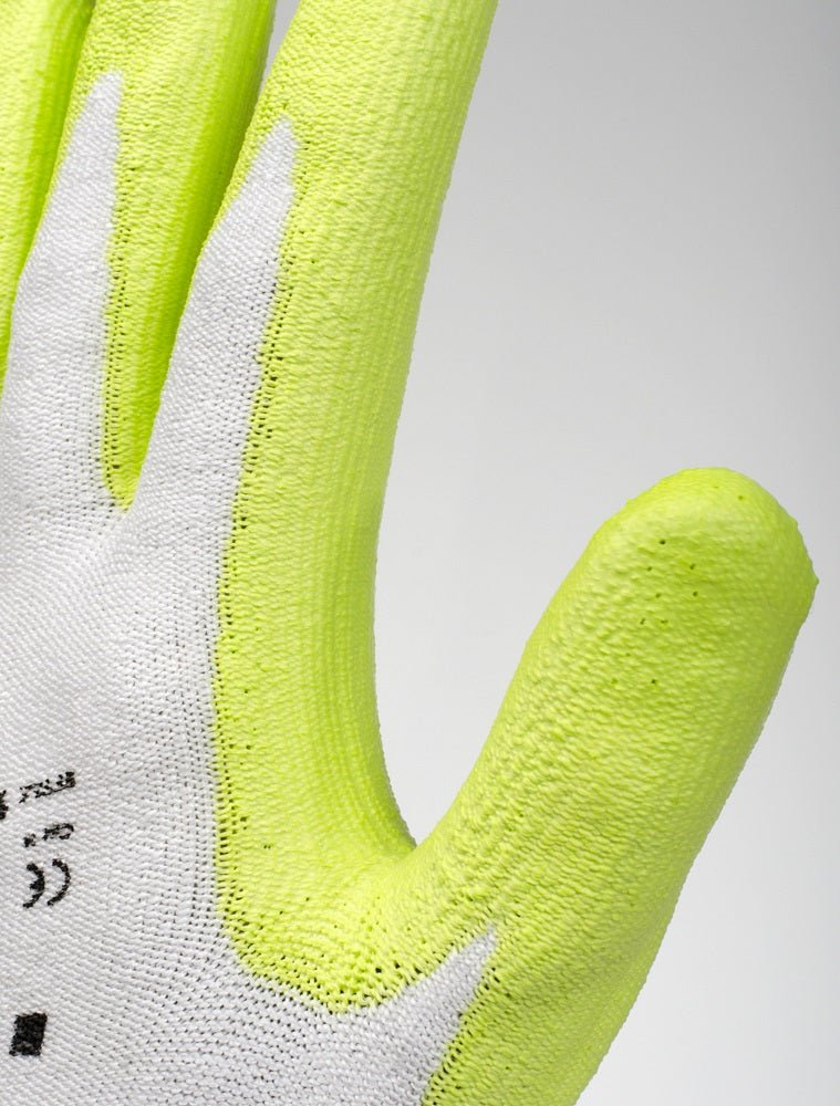 Tegera 983 Hi Viz Dyneema® Diamond Technology PU Cut Resistant B Work Gloves Ejendals