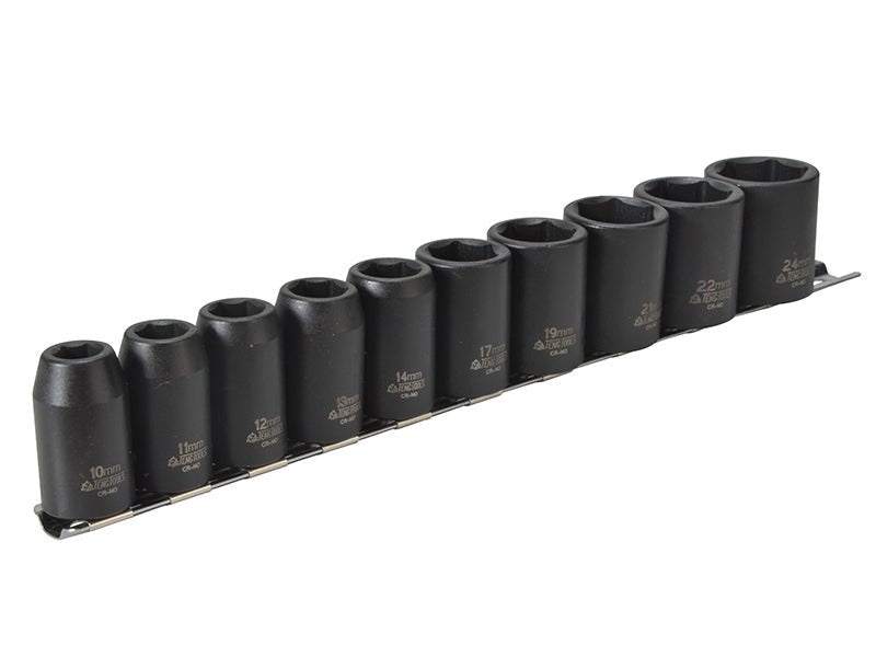 Teng 9121 Impact Socket Set of 10 Metric 1/2in Drive Teng Tools