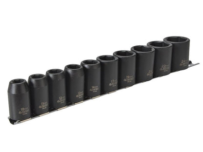 Teng 9121 Impact Socket Set of 10 Metric 1/2in Drive Teng Tools