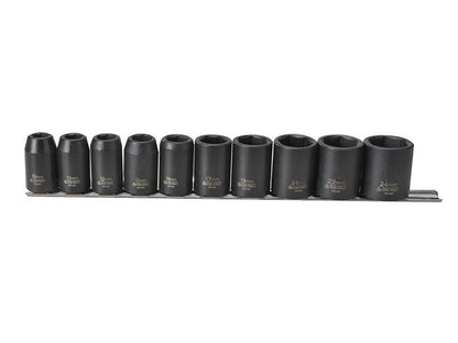 Teng 9121 Impact Socket Set of 10 Metric 1/2in Drive Teng Tools