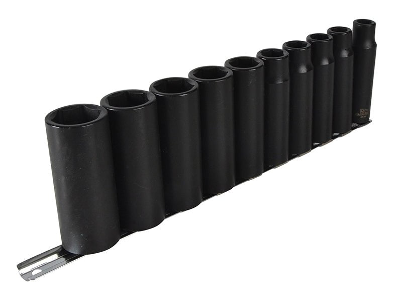 Teng 9126 Deep Impact Socket Set of 10 Metric 1/2in Drive Teng Tools