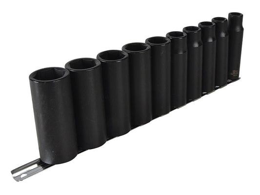 Teng 9126 Deep Impact Socket Set of 10 Metric 1/2in Drive Teng Tools