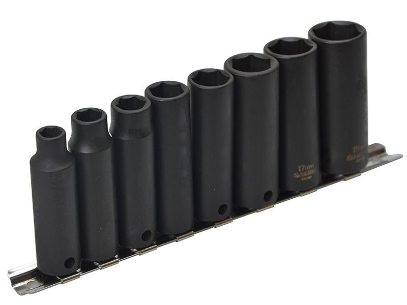 Teng 9386 Deep Impact Socket Set of 8 Metric 3/8in Drive Teng Tools