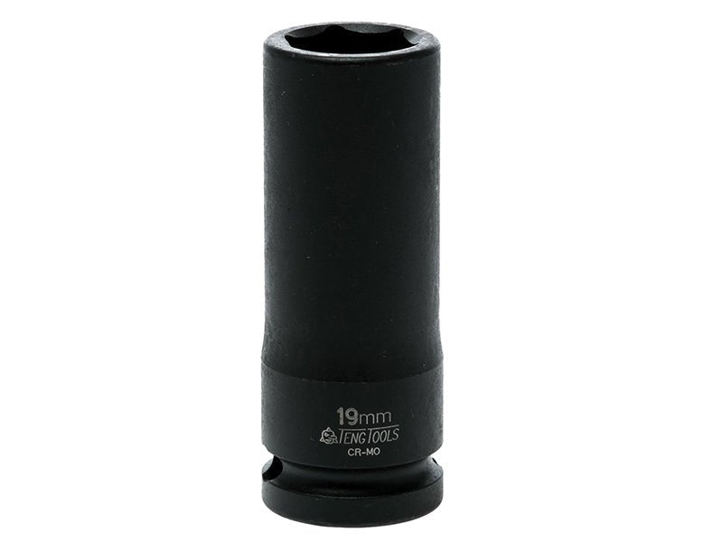 Teng Deep Impact Socket Hexagon 6-Point 1/2in Drive 19mm Teng Tools