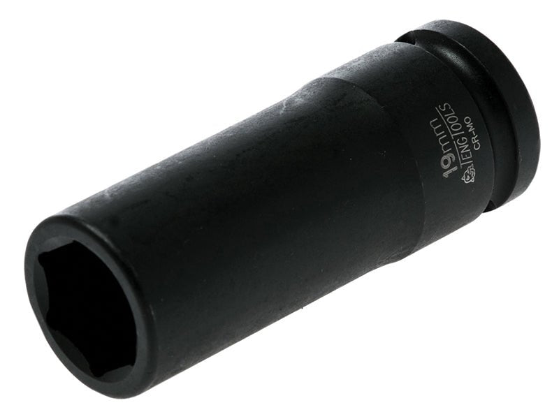 Teng Deep Impact Socket Hexagon 6-Point 1/2in Drive 19mm Teng Tools