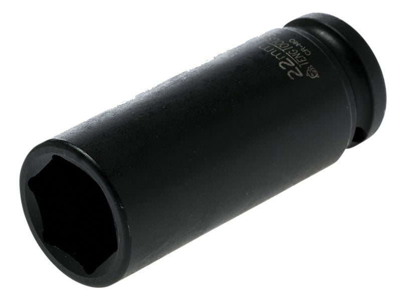 Teng Deep Impact Socket Hexagon 6-Point 1/2in Drive 22mm Teng Tools
