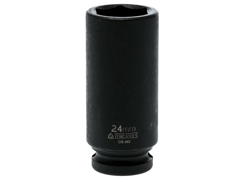 Teng Deep Impact Socket Hexagon 6-Point 1/2in Drive 24mm Teng Tools