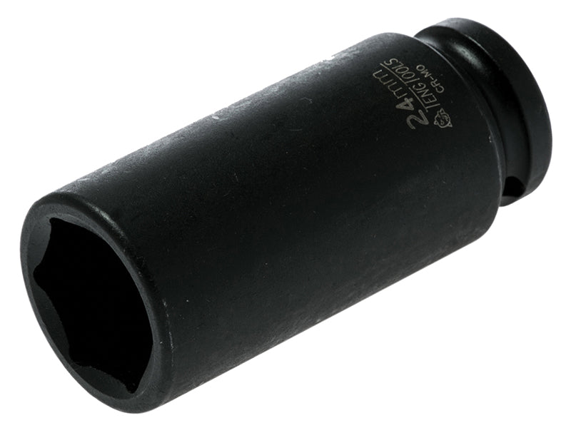 Teng Deep Impact Socket Hexagon 6-Point 1/2in Drive 24mm Teng Tools