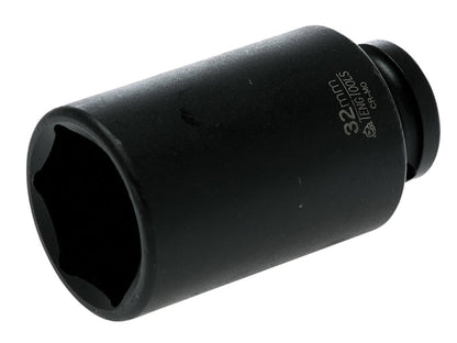 Teng Deep Impact Socket Hexagon 6-Point 1/2in Drive 32mm Teng Tools