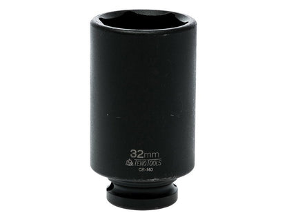 Teng Deep Impact Socket Hexagon 6-Point 1/2in Drive 32mm Teng Tools