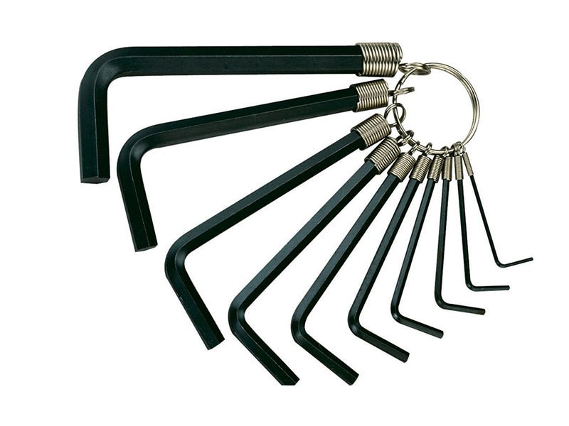 Teng Hexagon Key Set on Ring 10 Piece 1/16-3/8in Teng Tools