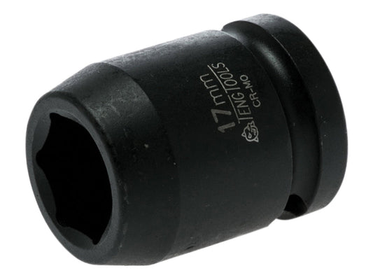 Teng Impact Socket Hexagon 6-Point 1/2in Drive 17mm Teng Tools
