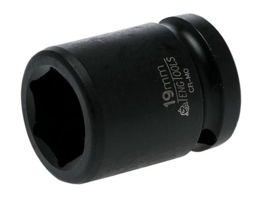 Teng Impact Socket Hexagon 6-Point 1/2in Drive 19mm Teng Tools