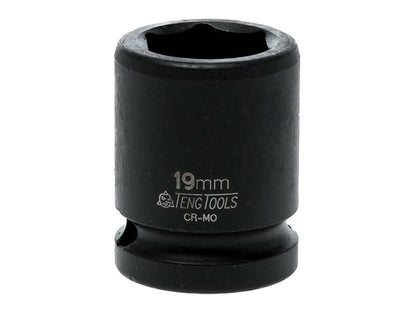 Teng Impact Socket Hexagon 6-Point 1/2in Drive 19mm Teng Tools
